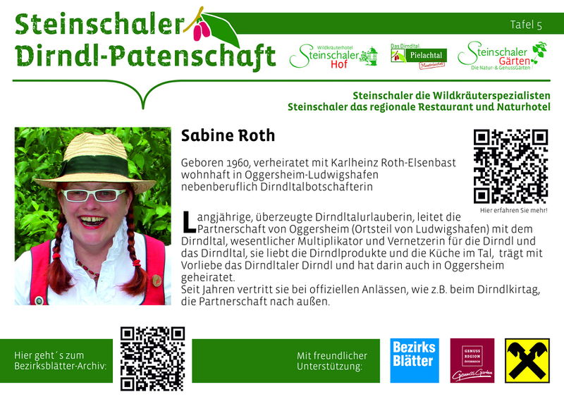 Datei:Dirndl-Patenschaftsschild Sabine Roth.jpg