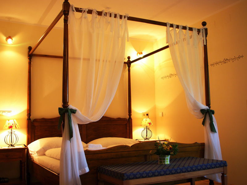 Datei:SH GeniesserZimmer 201 HimmelBett.jpg